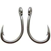JSHANMEI ® 20pcs-lot 10884 anzuelos de acero inoxidable para pesca de cebo vivo- anzuelos de atún- tamaño 3-0-10-0